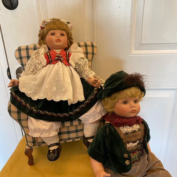 Vintage Small Porcelain Dolls Porcelain Doll Vintage Collectable